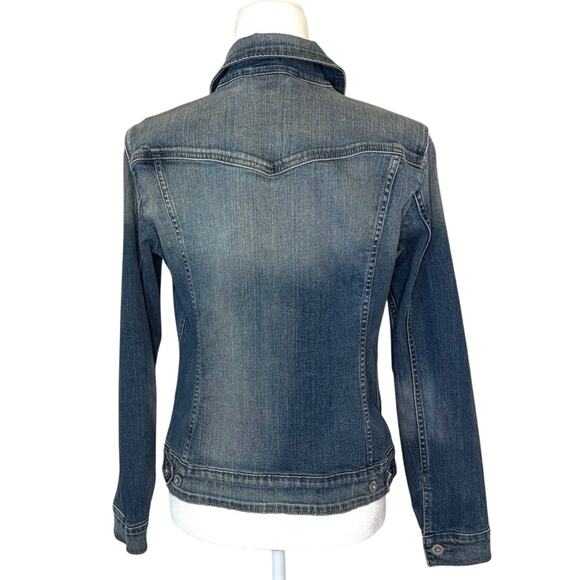 Levi's Jean Jacket Women's L Blue - Picture 4 of 14